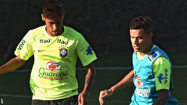 Neymar and Philippe Coutinho