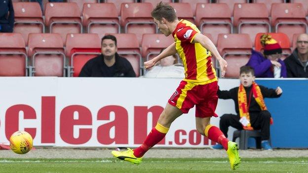 Partick Thistle midfielder Blair Spittal