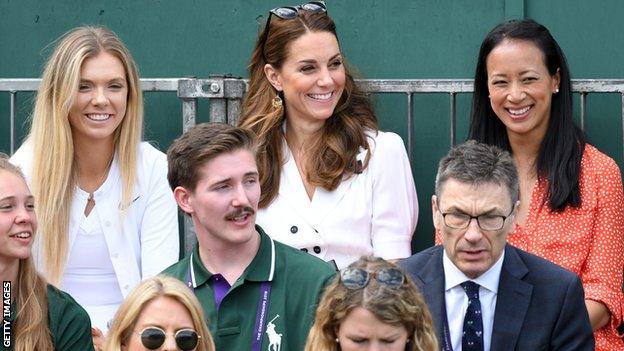 Katie Boulter, Duchess of Cambridge and Anne Keothavong