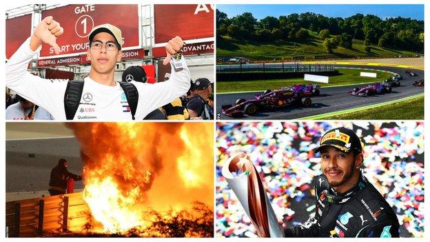 Fan, Mugello, Grosjean fire, Hamilton