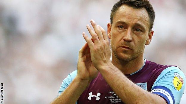 John Terry in action for Aston Villa