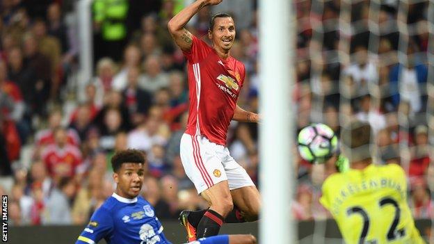 Manchester United striker Zlatan Ibrahimovic