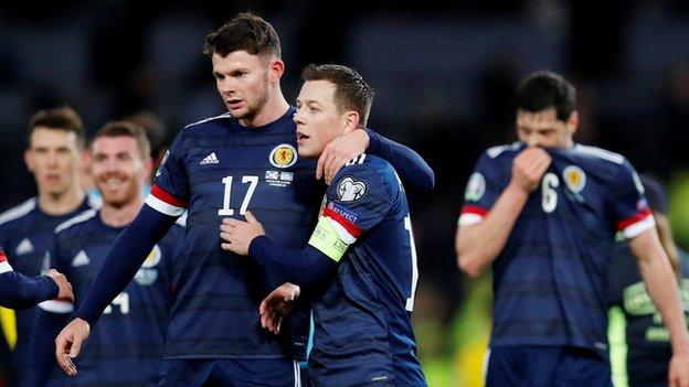 Scotland players celebrate