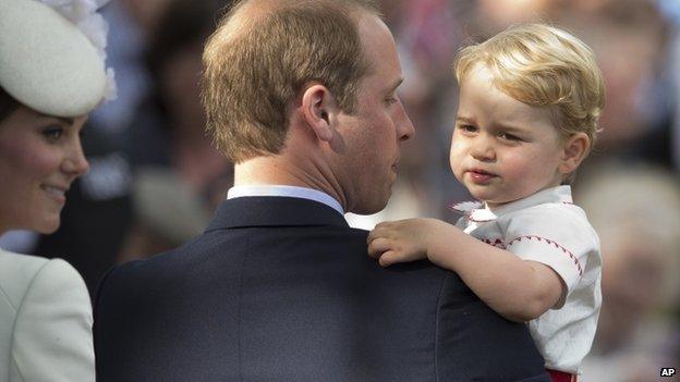 Prince William and Prince George