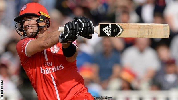 Liam Livingstone was part of Lancashire's beaten side in the T20 Blast semi-final defeat by Worcestershire