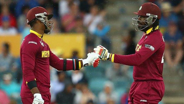 Marlon Samuels and Chris Gayle