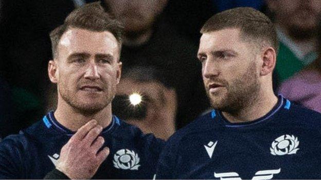 Stuart Hogg and Finn Russell