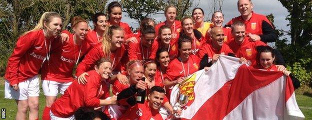 Jersey celebrate a women's Muratti win