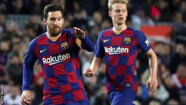 Lionel Messi and Frenkie de Jong