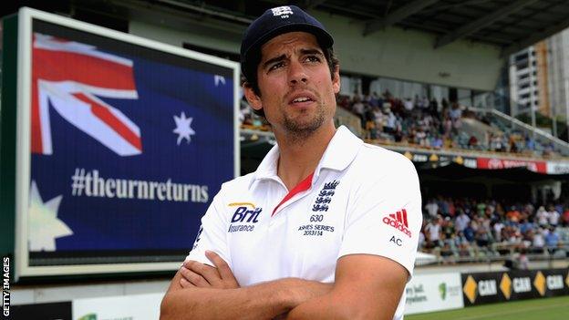 Alastair Cook after England lost the Ashes in 2013