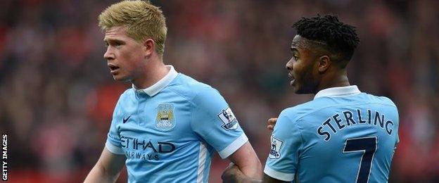 Kevin de Bruyne and Raheem Sterling