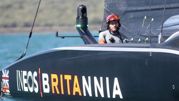 Ben Ainslie in Ineos' boat