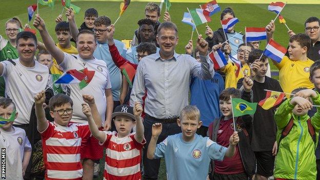 Scottish FA chief Ian Maxwell, pictured at a charity event for children with autism, says 25,000 tickets have been sold for Scotland's friendly with Poland