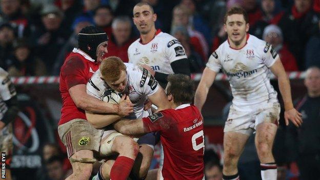 Ulster suffered their first home defeat since May 2014 when they lost 9-7 to Munster at Kingspan Stadium