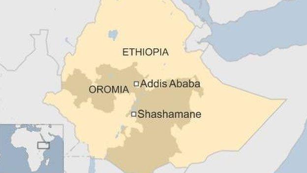 Map of Ethiopia