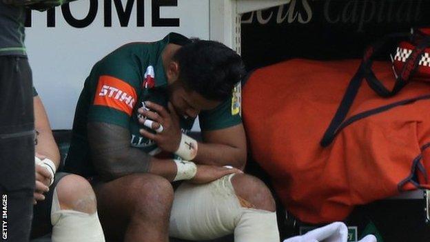 Manu Tuilagi's most appearances in a single season for Leicester was 12 in 2015-16