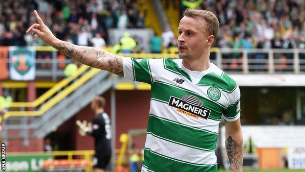 Leigh Griffiths knocked in his seventh goal of the season at Tannadice