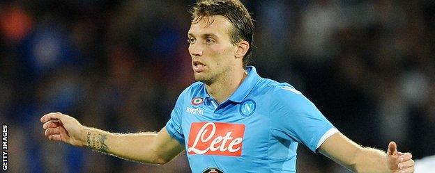 Michu in action for Napoli