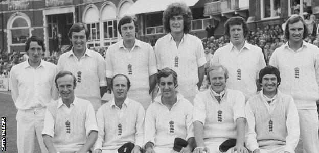 Woolmer (back row, second left) scored all three of his Test centuries against Australia