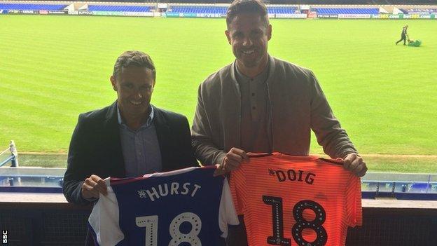 Paul Hurst (left) with assistant Chris Doig