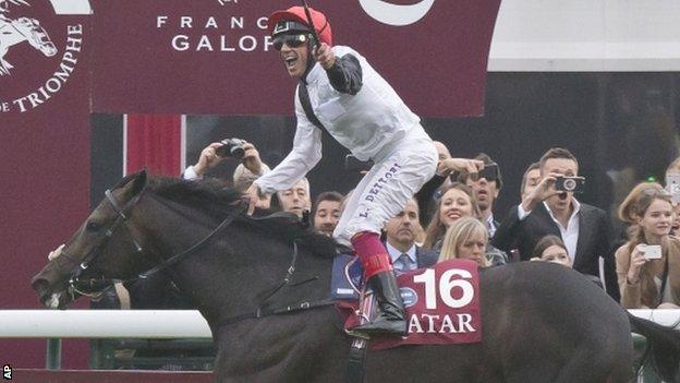 Frankie Dettori on Golden Horn