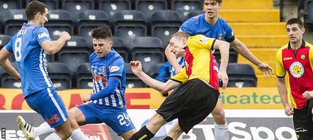 Chris Erskine opens the scoring for Partick Thistle