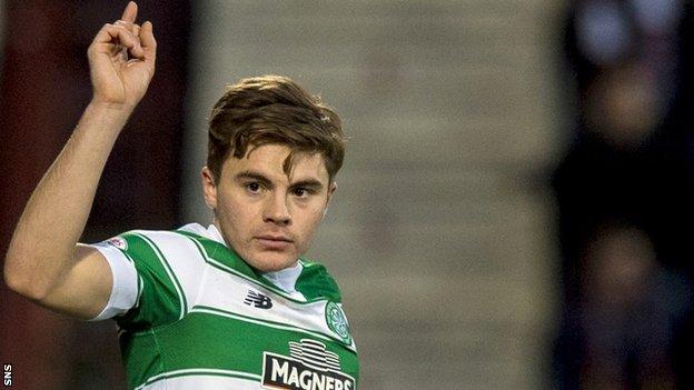 Celtic winger James Forrest