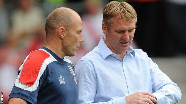 Club physio Jon Whitney assisted previous Saddlers boss prior to his departure to Brentford in November