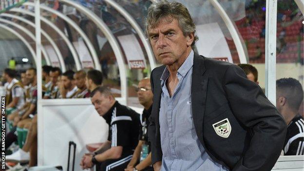 Algeria coach Christian Gourcuff