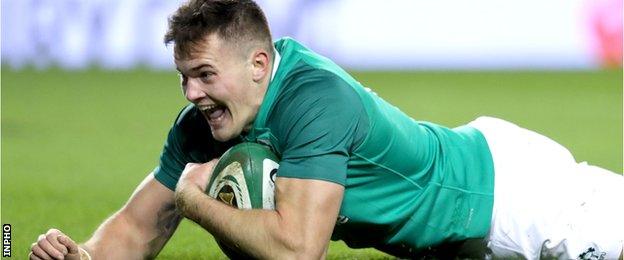 Jacob Stockdale of Ireland