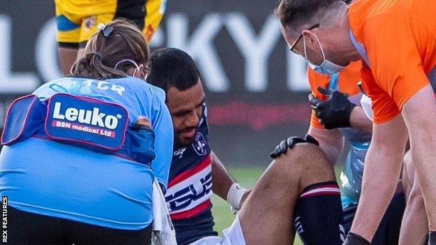 Bill Tupou was stretchered off during Wakefield's defeat by Castleford last season