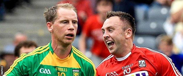 Paul Kerrigan celebrates after scoring his 17th-minute goal for Cork