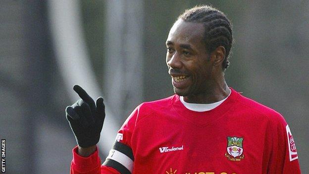 Dennis Lawrence in Wrexham kit