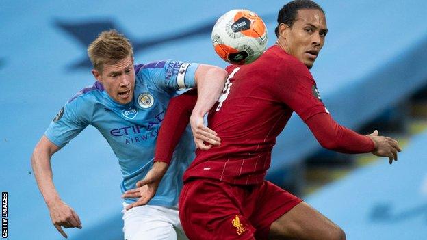 Kevin De Bruyne and Virgil van Dijk