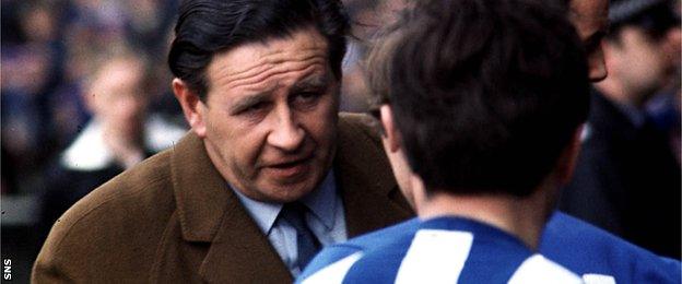 Kilmarnock manager Willie Waddell