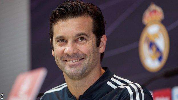 Real Madrid manager Santiago Solari