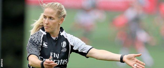 Former player Joy Neville is now a referee