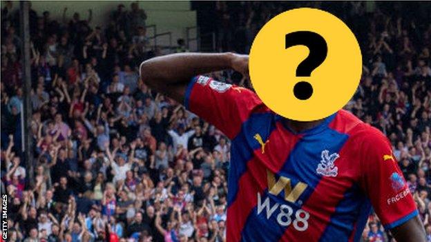 A Crystal Palace player with a question mark hiding his face