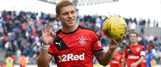 Martyn Waghorn claimed the match ball with a hat-trick