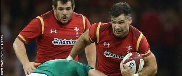 Mike Phillips in action for Wales against Ireland