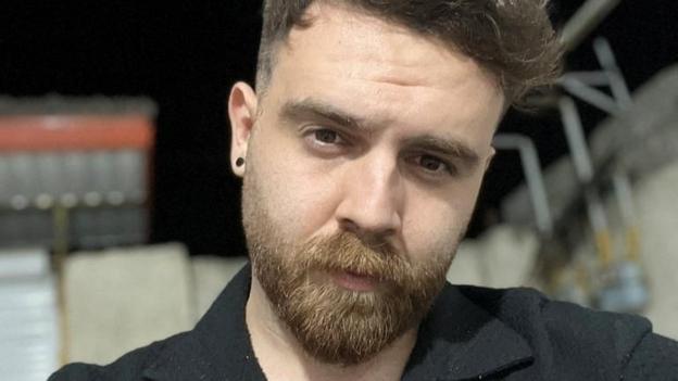 File photo of detained Iranian protester Erfan Soltani