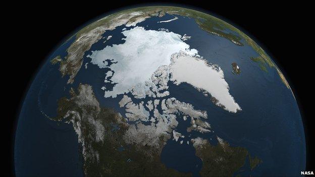 The Arctic from space