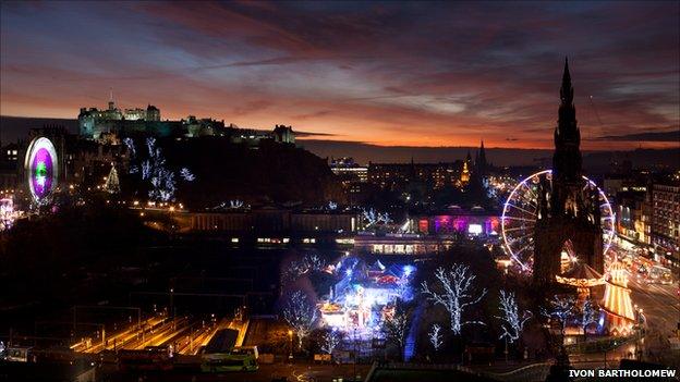 Edinburgh city centre - picture by Ivon Bartholomew