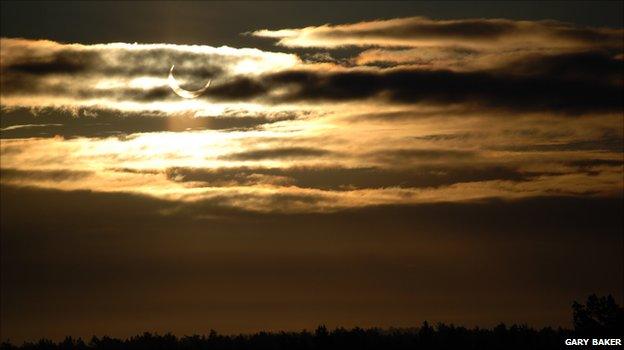 Partial eclipse (Gary Baker)