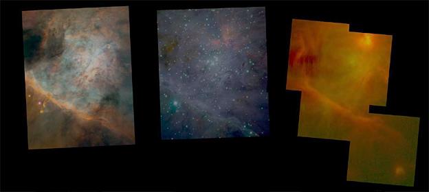 Nebula at different wavelengths