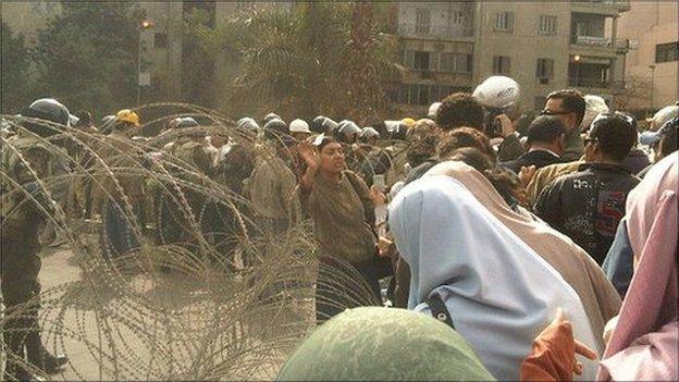Photo: Gigi Ibrahim in Tahrir Square