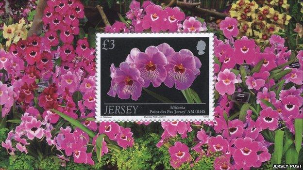 Jersey Orchid stamp