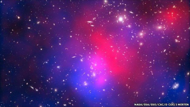 Pandora's cluster (NASA/ESA/ESO/CXC/D Coe/J Merten)