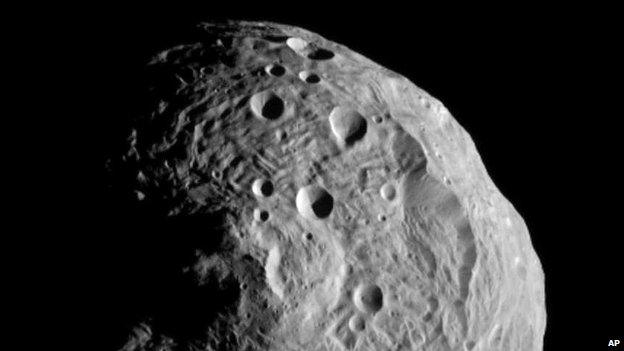 Image of the massive asteroid Vesta, which Nasa's Dawn spacecraft is now orbiting