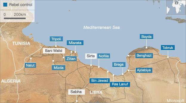 Map of Libya